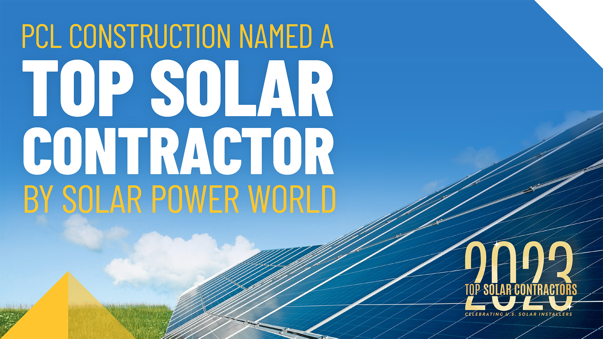 PCL Construction Ranked 12 on the 2023 Top Solar EPCs List